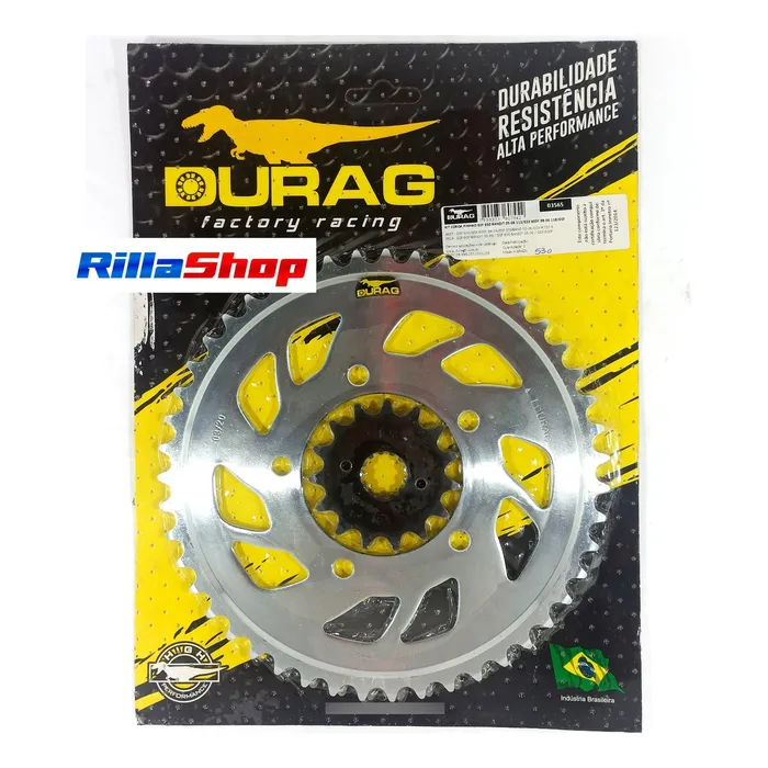 Kit Relação Did 530 Vx3 Dourada Durag 47/15 Gsf Gsx 600 750