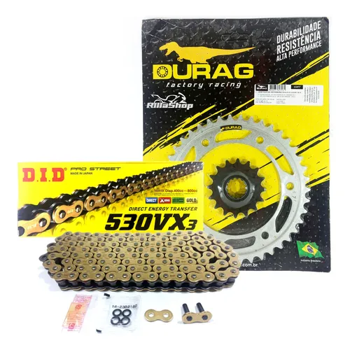 Kit Relação Did 530 Vx3 Dourada Durag 42/16 Cbr1000 Rr 07/16