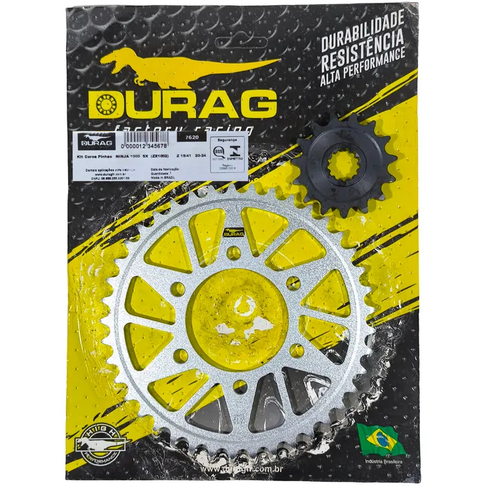 Coroa E Pinhão Durag 525 41/15 Kawasaki Ninja 1000 Sx 20/24