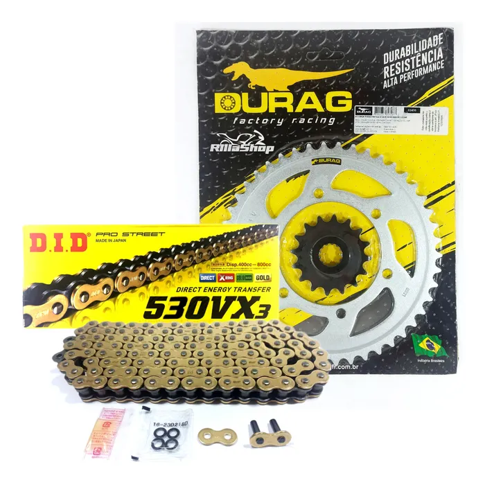 Kit Relação Did 530 Vx3 Dourada Durag 46/16 Fazer 600 04/09