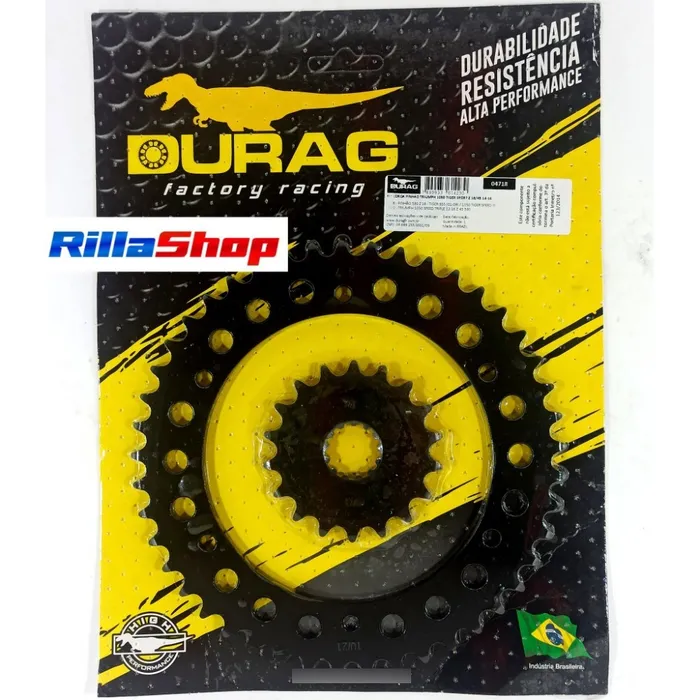Kit Relação Did 530 Vx3 Dourada Durag 45/18 Tiger 1050 14/18