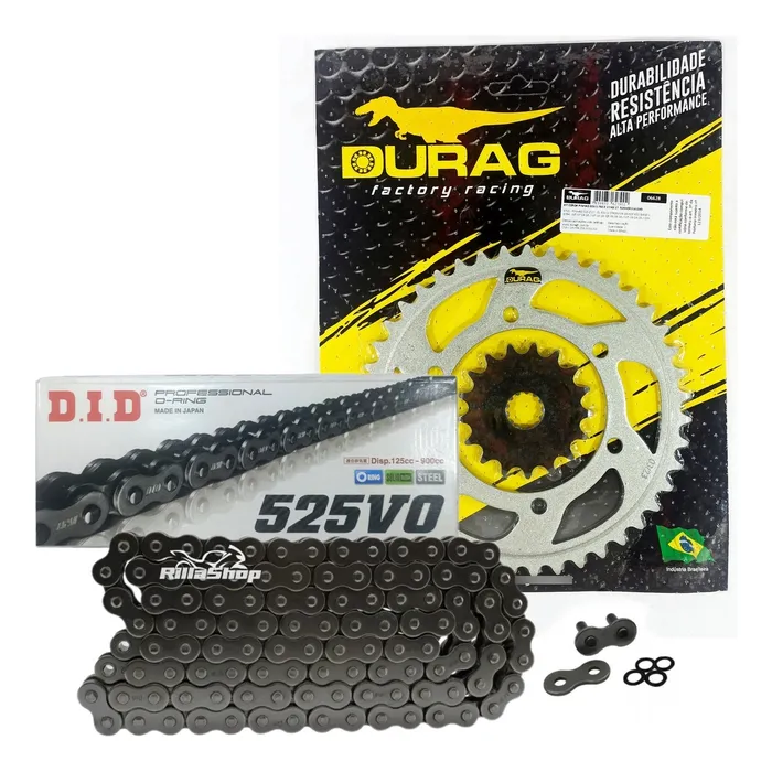 Kit Relação Did 525 V0 114l Durag 43/17 Gsx S 750 17/24