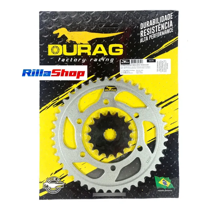 Kit Relação Did 525 V0 116l Durag 44/17 Gsx S 1000 15/22