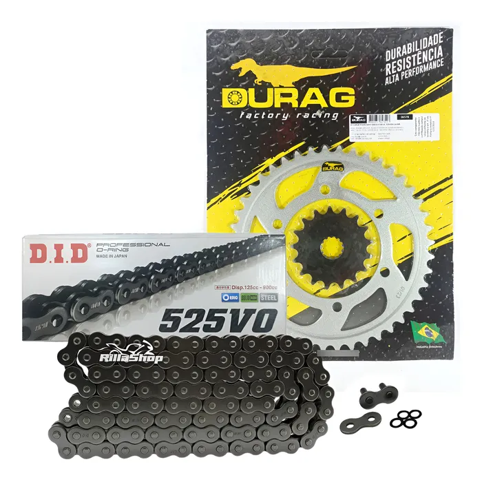 Kit Relação Did 525 V0 116l Durag 44/17 Gsx S 1000 15/22
