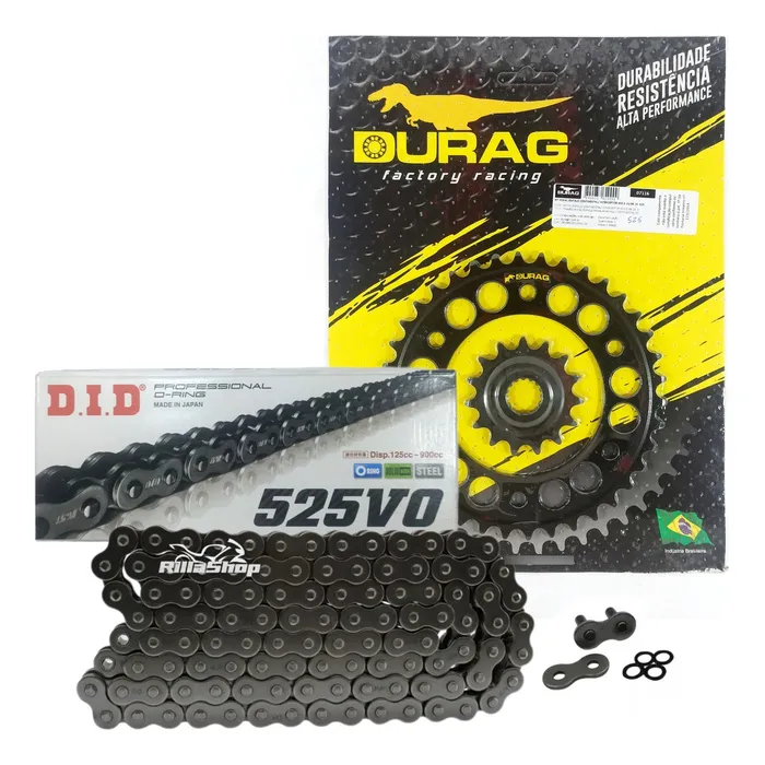 Kit Relação Did 525 V0 100l Durag 38/15 Enfield 650 18/23