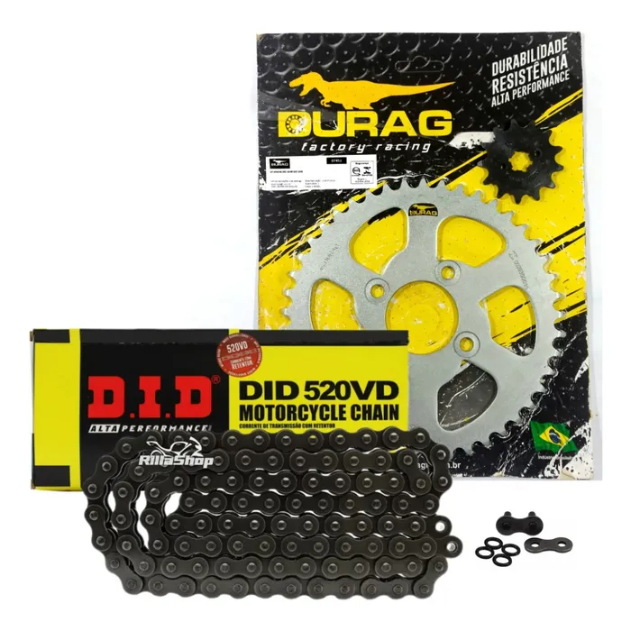 Kit Relação Did 520 Vd 116l Durag 45/13 Apache Rtr 200 19/25