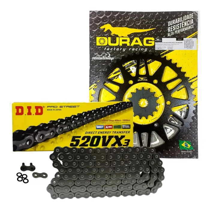 Kit Relação Did 520 Vx3 120l Durag 51/15 Daytona 660 24/25