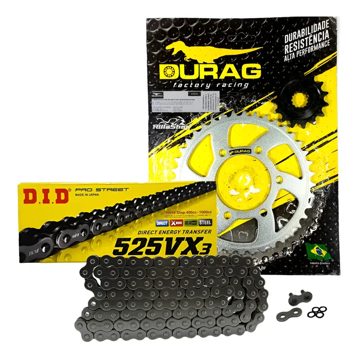 Kit Relação Did 525 Vx3 110l Durag 40/15 Kawasaki Z1000 2008