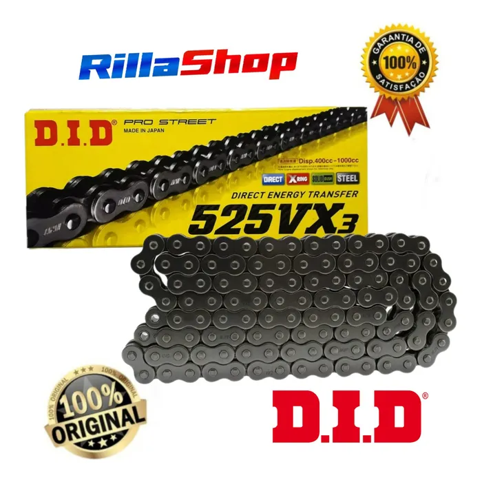 Relação Did 525 Vx3 120l Durag 47/17 Suzuki Gsx 8 R 23/25