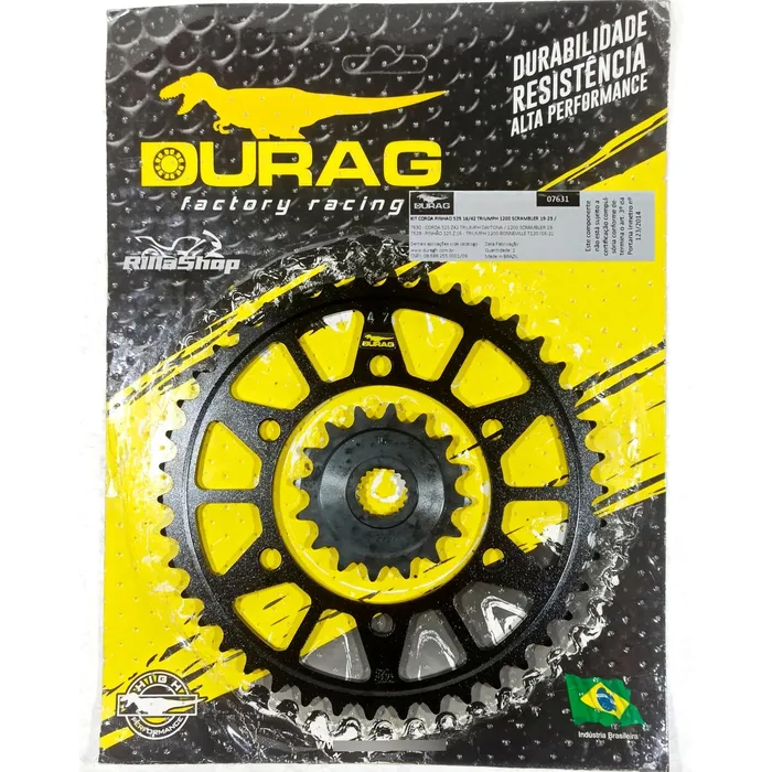 Kit Relação Did 525 Vx3 102l Durag 42/16 Speed 1200 Thruxton