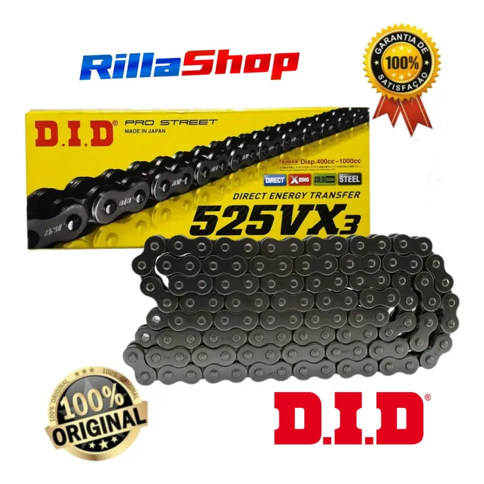Kit Relação Did 525 Vx3 118l Durag 46/16 Street 765 Daytona