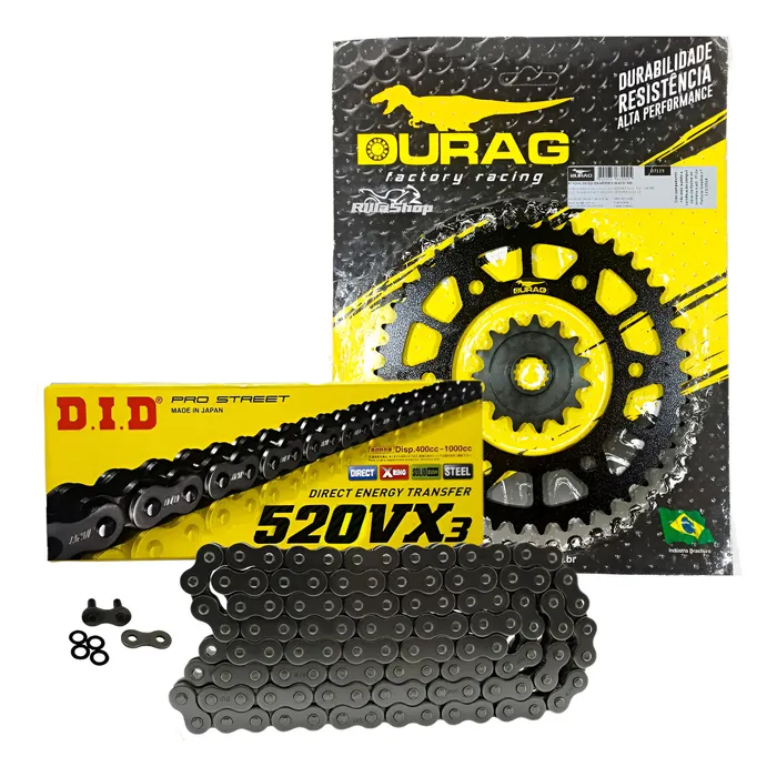Kit Relação Did 520 Vx3 104l Durag 42/15 Meteor 350 21/24