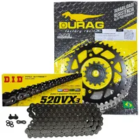 Kit Relação Did 520 Vx3 108l Durag 40/15 S Meteor 650 24/25 - imagem 1