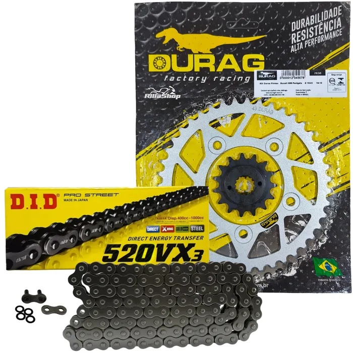 Kit Relação Did 520 Vx3 106l Durag 43/15 Panigale 959 16/19