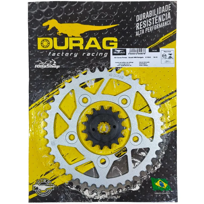Kit Relação Did 520 Vx3 106l Durag 43/15 Panigale 959 16/19