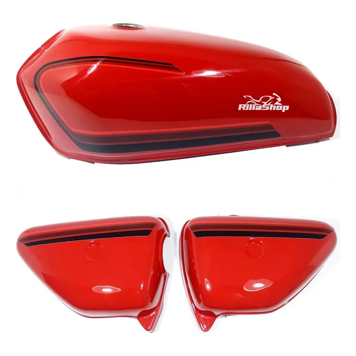 Tanque Ml 125+ Laterais Pintura Faixas Cg 125 1982 Vermelho