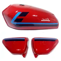 Tanque Ml 125+ Laterais Pintura Faixas Cg 125 1980 Vermelho - imagem 1