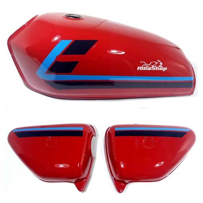 Tanque Ml 125+ Laterais Pintura Faixas Cg 125 1980 Vermelho