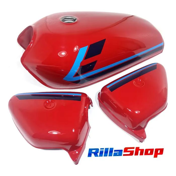 Tanque Ml 125+ Laterais Pintura Faixas Cg 125 1980 Vermelho