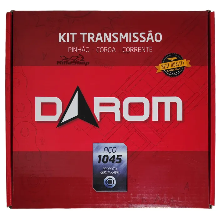 Kit Relação Transmissão Tração Darom 428 H 130 50/17 Honda Nxr 150 Bros 03/15