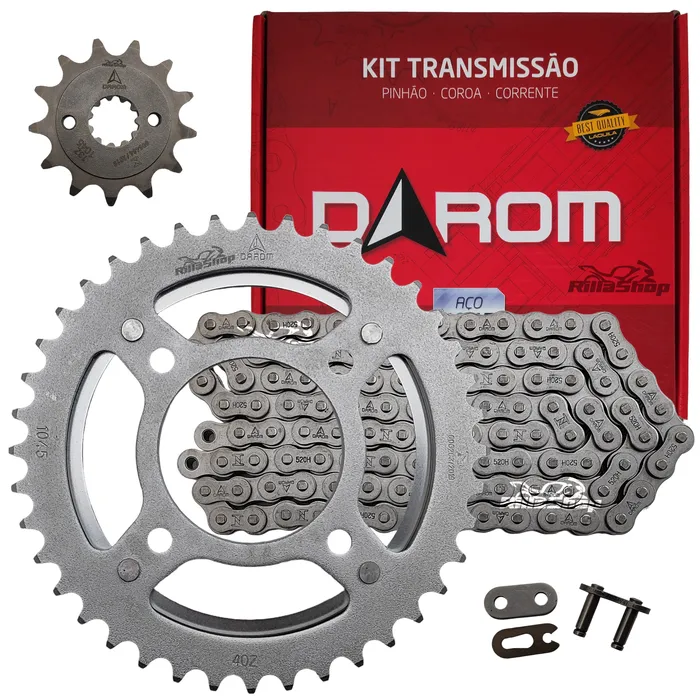 Kit Relação Darom 520 H 110 L 40/13 Honda Cb 250 F Twister 15/24