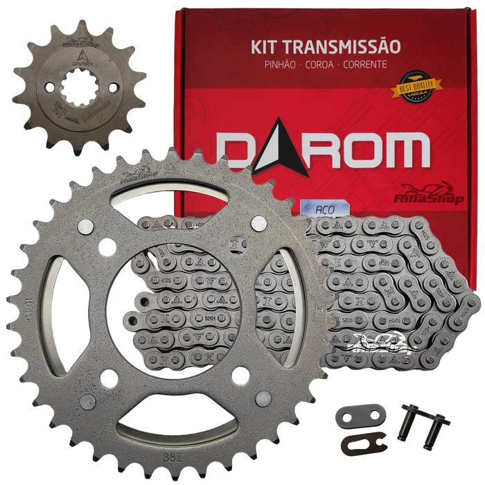 Kit Relação Darom 520 H 110 L 38/14 Honda Cb 300 F Twister 23/26