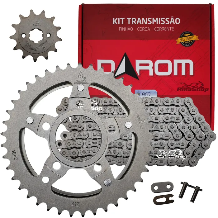 Kit Relação Darom 520 H 104 L 41/13 Honda Cbx 200 Strada 93/02