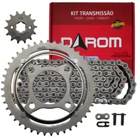 Kit Relação Darom 428 H 116 L 44/14 Honda Cg 125 Titan 00/04 Cg 125 Fan 05/08 Cg 125 Cargo 00/08 - imagem 1