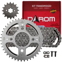 Kit Relação Darom 428 H 118 L 43/16 Honda Cg 150 Titan 04/15 Cg 150 Fan 09/15 Cg 150 Cargo 13/15 Cg 150 Start 14/15 - imagem 1