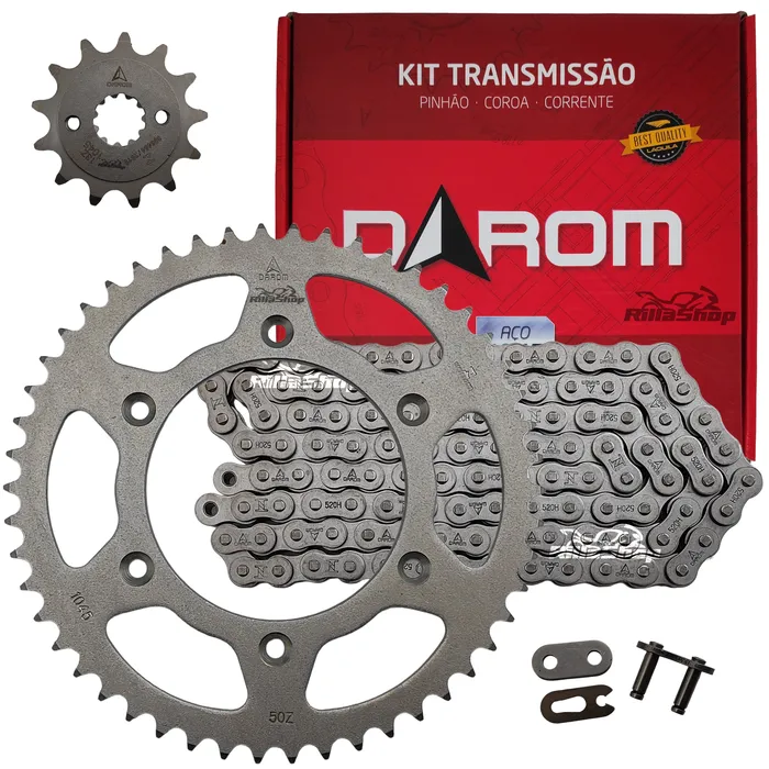Kit Relação Darom 520 H 112 L 50/13 Honda Crf 250 F 18/25 Crf 300 F 25/27