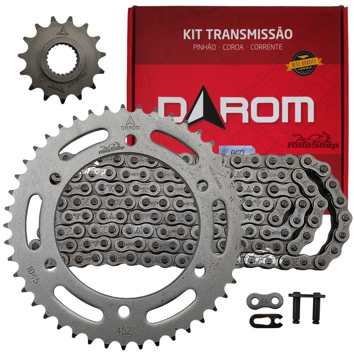 Kit Relação Darom 428 H 132 L 45/15 Yamaha Ys 250 Fazer 05/17