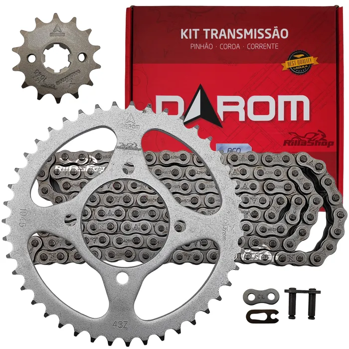 Kit Relação Darom 428 H 118 L 43/14 Yamaha Ybr 125 00/02