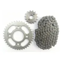 Kit Relação Coroa Pinhão Corrente 38x15 Cg Ml Tur 125 77/82 - imagem 1