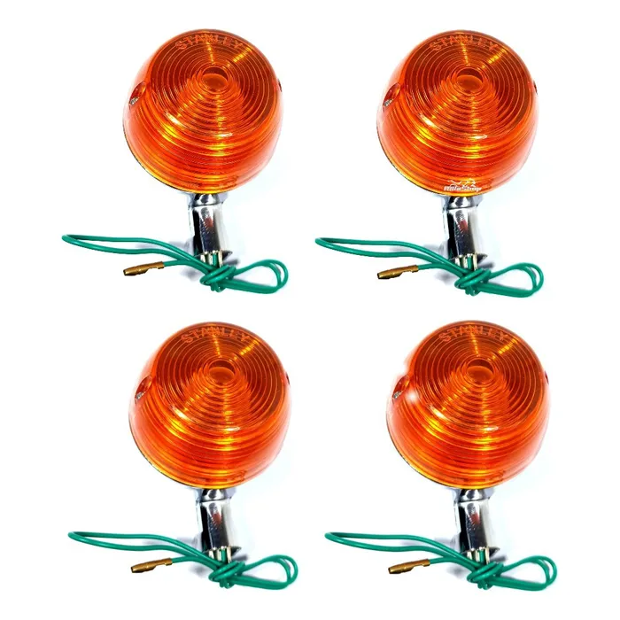 Pisca Completo Metal Cromado Jogo 4 Unid Cg Ml Tur 125 77/82