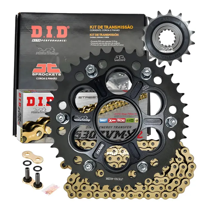 Kit Relação Premium Did Jt Ducati Multistrada 1200 de 2010 até 2017 S de 2010 até 2017