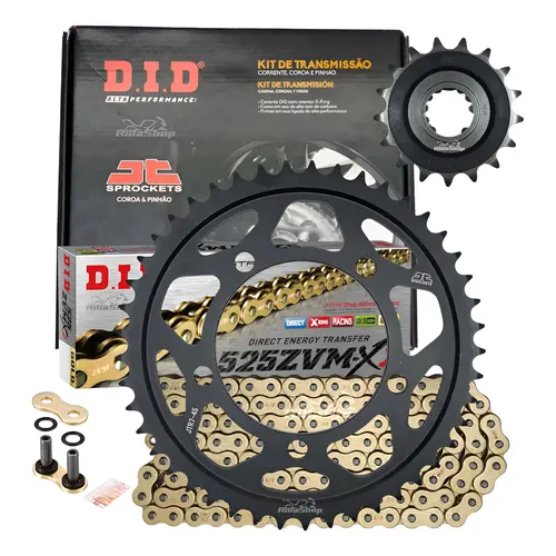Kit Relação Premium Did Jt 525 Zvm-X 12 L 45/17 Bmw S 1000 Xr 2014 até 2019