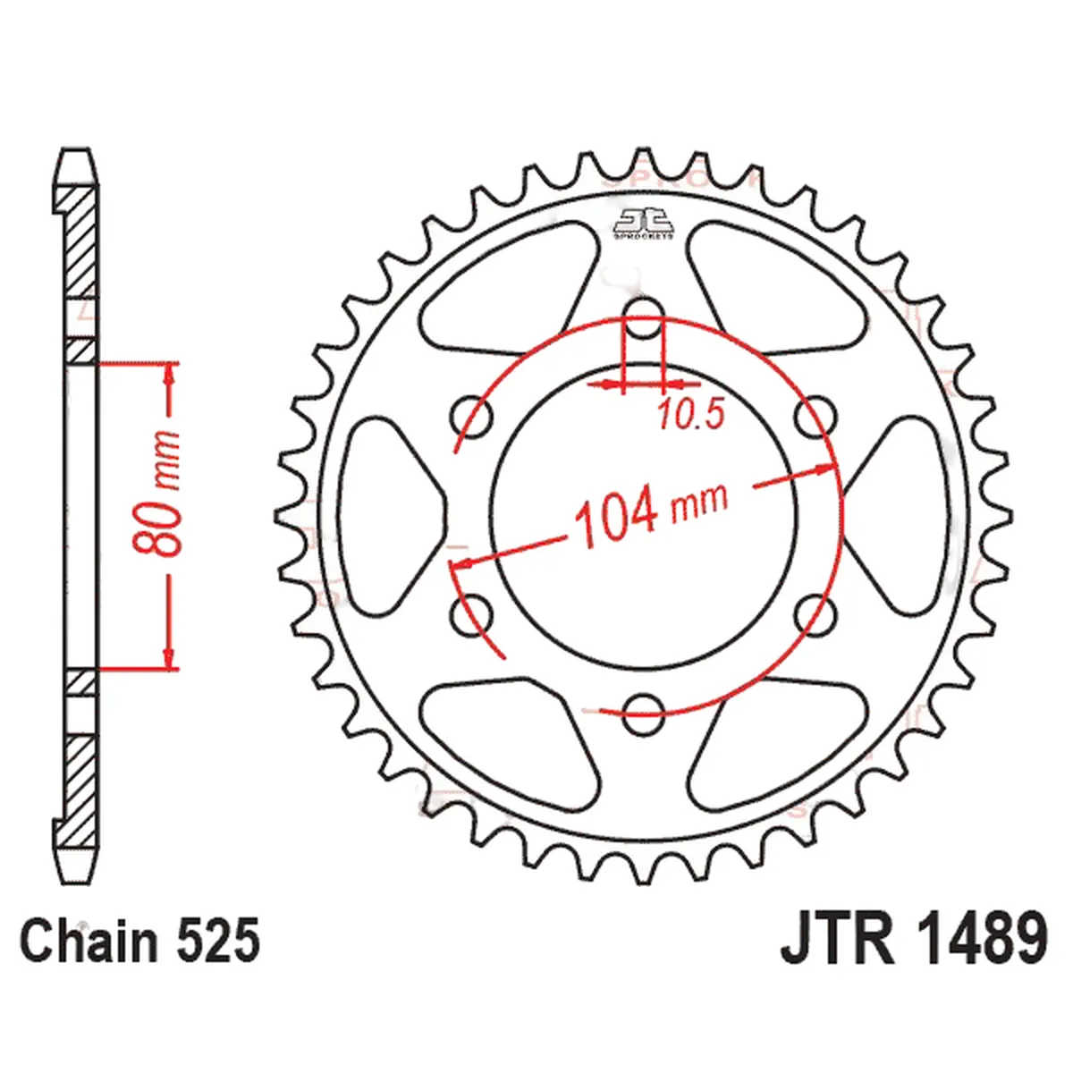 Kit Relação Premium Did Jt Kawasaki Ninja Zx10 R de 2004 e 2005 de