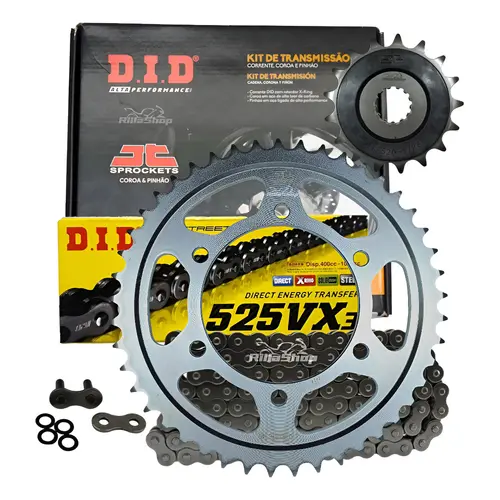 Kit Relação Premium Did Jt 525 Vx3 116 L 45/17 Suzuki Gsx R 750 Srad 2014 até 2019