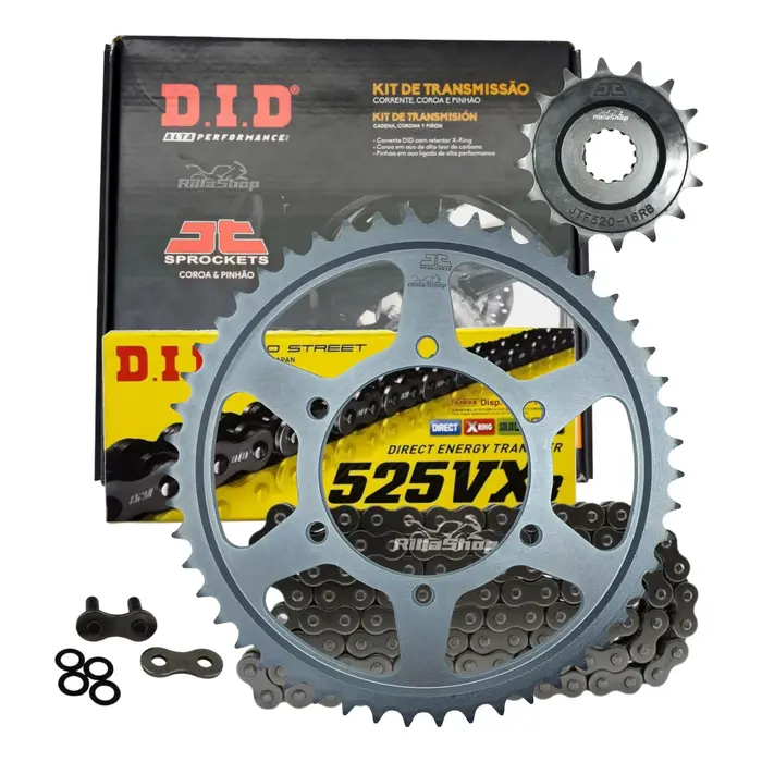 Kit Relação Premium Did Jt Triumph Tiger 800 de 2011 até 2020