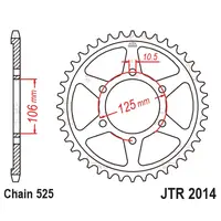Kit Relação Premium Did Jt Triumph Daytona 675 de 2006 até 2017 R de 2011 até 2017 Street Triple de 2008 até 2016 R de 2010 até 2016 - imagem 5