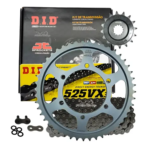 Kit Relação Premium Did Jt 525 Vx3 118 L 47/16 Triumph Daytona 675 2006 até 2017 R 2011 até 2017 Street Triple 2008 até 2016 R 2010 até 2016