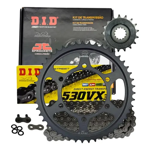 Kit Relação Premium Did Jt 530 Vx3 120 L 47/17 Yamaha Yzf R1 2009 até 2014