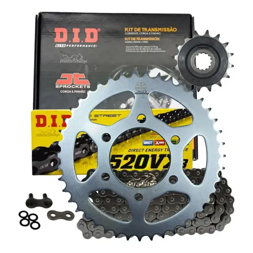 Kit Relação Premium Did Jt 520 Vx3 112 L 43/16 Kawasaki Ninja Zx6r Zx 600 2007 até 2015 Zx 636 2013 até 2018