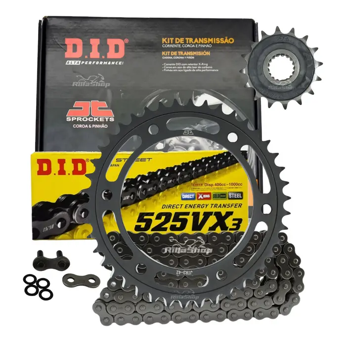 Kit Relação Premium Did Jt Bmw F 800 Gs de 2007 até 2018 Gs Adventure de 2013 até 2018 10,5mm