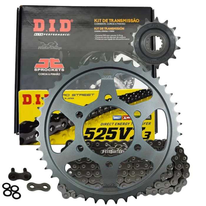 Kit Relação Premium Did Jt Kawasaki Z 900 Abs Se Rs Cafe de 2017 até 2024