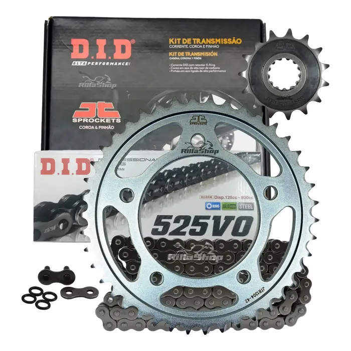 Kit Relação Premium Did Jt Honda Cb 650 F R de 2014 até 2024 Cbr 650 F R de 2014 até 2024