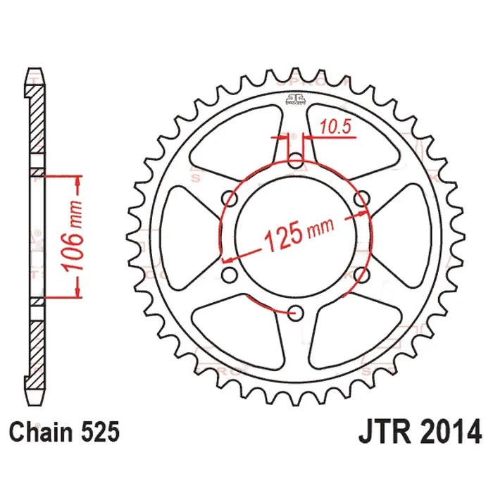 Kit Relação Premium Did Jt Triumph Tiger 800 de 2011 até 2020