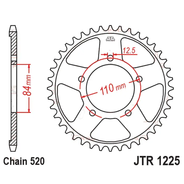 Kit Relação Premium Did Jt Honda Cb 500 X de 2019 até 2024 Cb 500 F de 2022 até 2024 Cbr 500 R de 2022 e 2023 Cl 500 de 2023 e 2024 Cmx 500 Rebel de 2017 até 2023