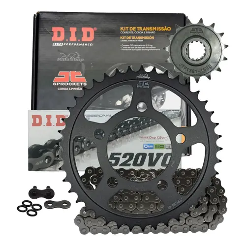 Relação Premium Did Jt 520 V0 112 L 41/15 Honda Cb 500 X 19/24 Cb 500 F 22/24 Cbr 500 R 22/23 Cl 500 23/24 Cmx 500 Rebel 17/23