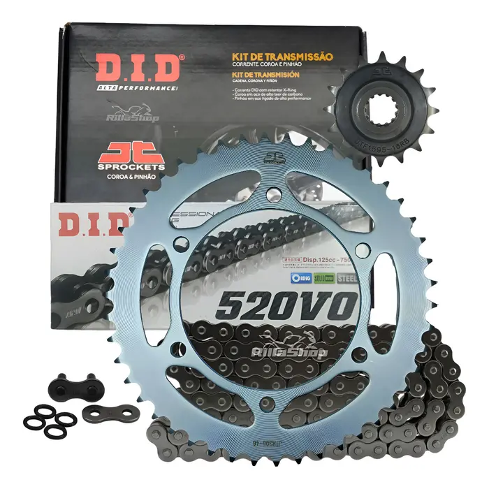 Kit Relação Premium Did Jt Yamaha Xj6 N Xj6 F de 2009 até 2019